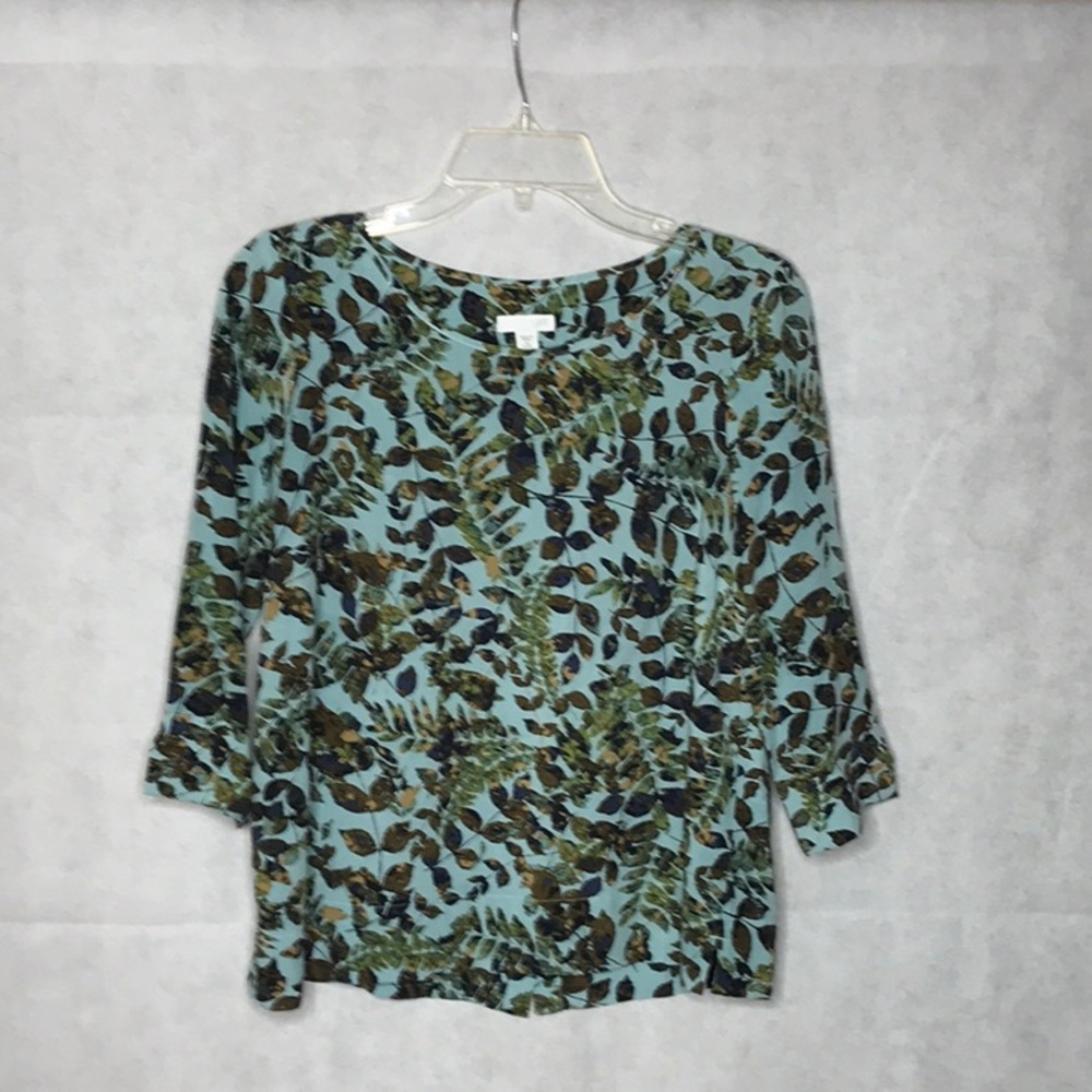 J Jill three-quarter sleeve blouse extra small